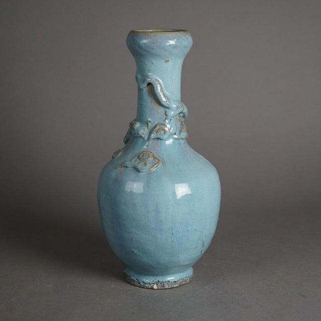 1920s Antique Chinese Figural Art Pottery Dragon Vase C1920 For Sale - Image 5 of 8
