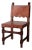 Antique Leather Ranch Chair For Sale