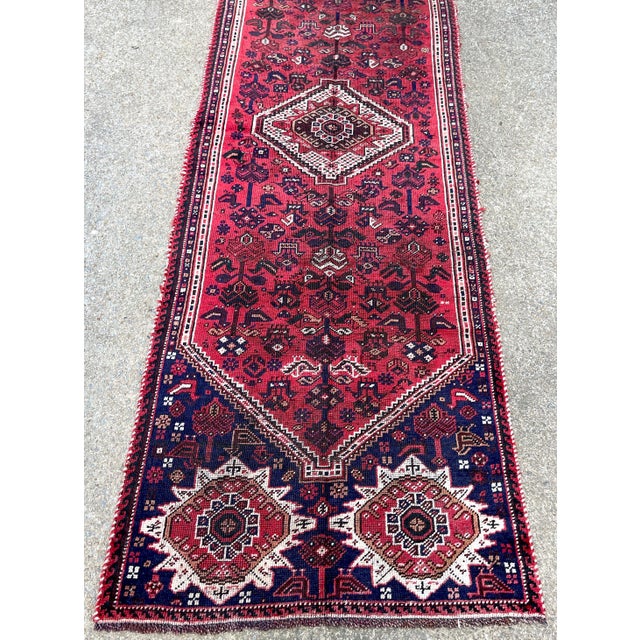 Fine Geometric Caucasian Handwoven Runner For Sale - Image 11 of 18