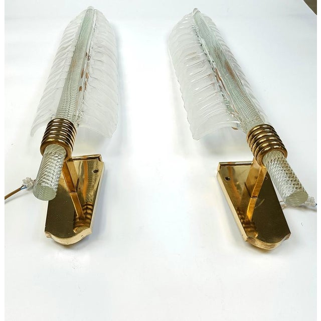 Large Wall Lights attributed to Andre Arbus & Veronese, 1950s, Set of 2 For Sale - Image 12 of 14