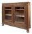Parisian Glass-Fronted Oak Buffet, 1940s For Sale