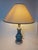 Mid-Century Modern Mid-Century Blue Ceramic Wooden Table Lamp, 1960s For Sale - Image 3 of 18