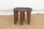 Rustic Carved Cabin Round Small Table For Sale - Image 4 of 8
