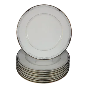 1990s Lenox Erica Dinner Plates - Set of 8