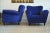 A pair of large armchairs with velvet upholstery designed by Gugliemo Ulrich and made in Italy. This piece is attributed...