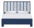 Liam Platform Bed King - Navy For Sale