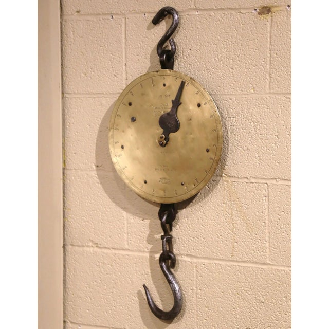 A one of a kind! Created in England circa 1850, this "Peson" (or spring balance scale) was used in butcher shops to weight...