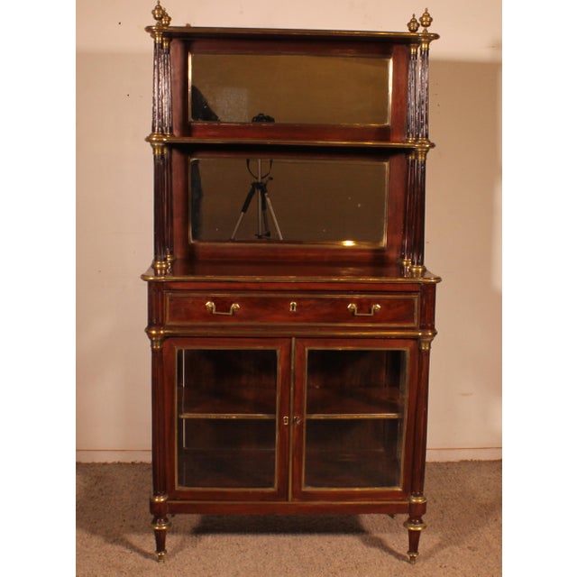 Louis XVI Display Cabinet in Mahogany For Sale - Image 15 of 15