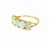Late 20th Century Size 6.75 14K Yellow Gold Natural Opal Five Stone Band Ring For Sale - Image 4 of 4