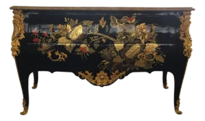 Italian Lacquered Wooden Chest of Drawers by Ghidini Bosco