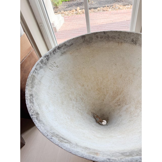 Mid-Century Modern Mid-Century Swiss Willy Guhl Conical Planter With Black Metal Stand For Sale - Image 3 of 4
