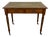 Antique English Style Wooden Writing Table with Leather Top and Drawers, 1930s For Sale