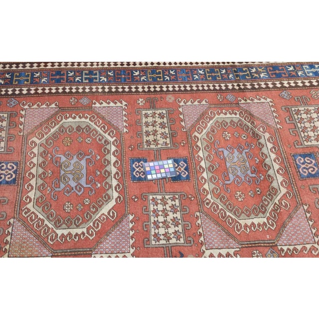 SW Caucasus/Armenia. Boldly patterned, strongly colored, totally geometric, all wool, coarse to moderate weave, medium to...