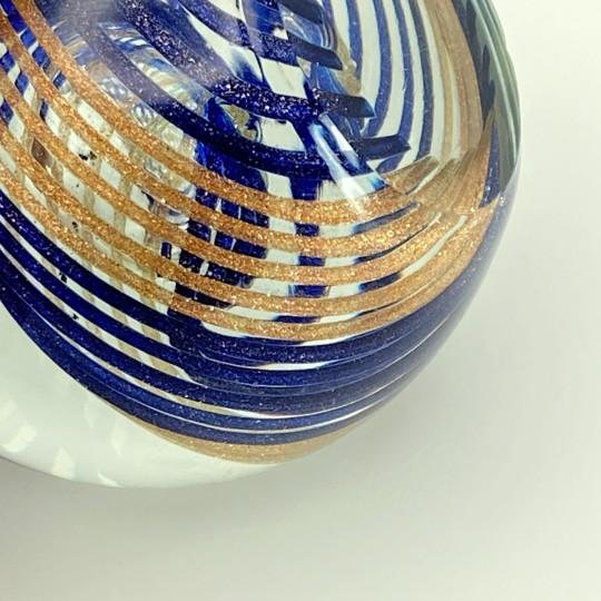 Murano E&r Golden Crown Art Glass 3 1/8 Inch Paperweight (Vintage 1980s) Italy For Sale - Image 15 of 18