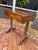 Antique Wood Inlay Spindle Leg Side Table For Sale - Image 13 of 13