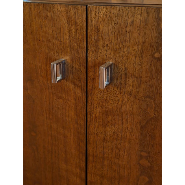 Wood Founders Walnut, Chrome and Glass Shelving Unit, Jack Cartwright For Sale - Image 7 of 15