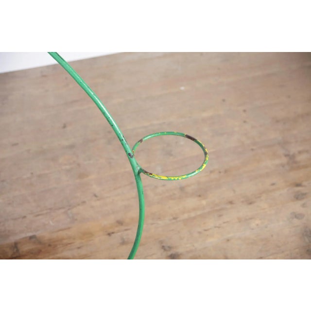Mid-Century Green Steel Bar Flower Stand, 1960s For Sale - Image 7 of 11