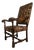 17th Century Carved Walnut Armchair, Lombardy, 1600 For Sale