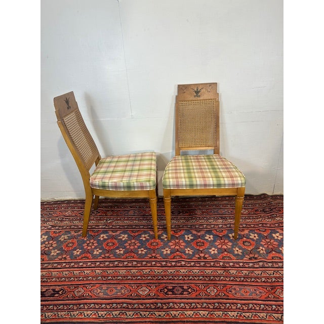 Wood 1960s Vintage Weiman Furniture Six Matching Chairs For Sale - Image 7 of 11