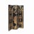 Chinese Chinese Black Base Golden Vases Pedestal Theme Floor Screen Divider For Sale - Image 3 of 8