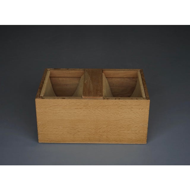 Mid-Century Modern Vintage Magazine Holder in Oak, 1970s For Sale - Image 3 of 11