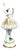 Antique Porcelain Lace Ballerina Figurine with Gilt Floral Tutu from Rudolstadt-Volkstedt, 1920s For Sale