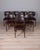 Vintage Wood and Leather Chairs by Anonima Castelli from Castelli, 1960s, Set of 8 For Sale - Image 16 of 16