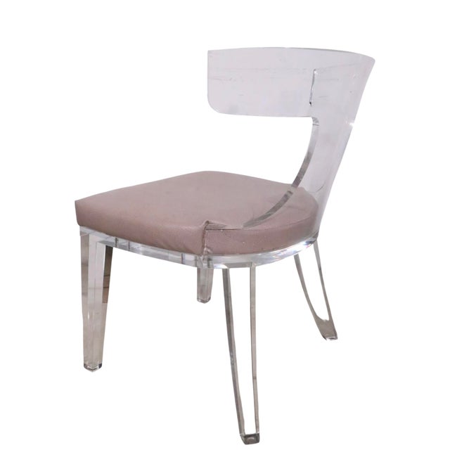Set of Four Lucite Dining Chairs by Safavieh Couture For Sale - Image 10 of 17