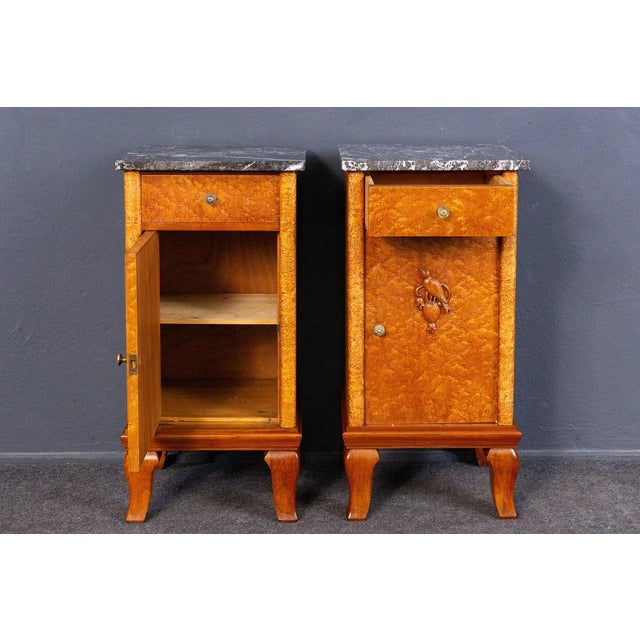 Vintage Brown Bedside Cabinets, Set of 2 For Sale - Image 3 of 18