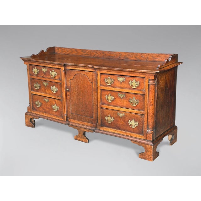 Antique Lancashire Oak Dresser Base, 1770 For Sale - Image 9 of 9