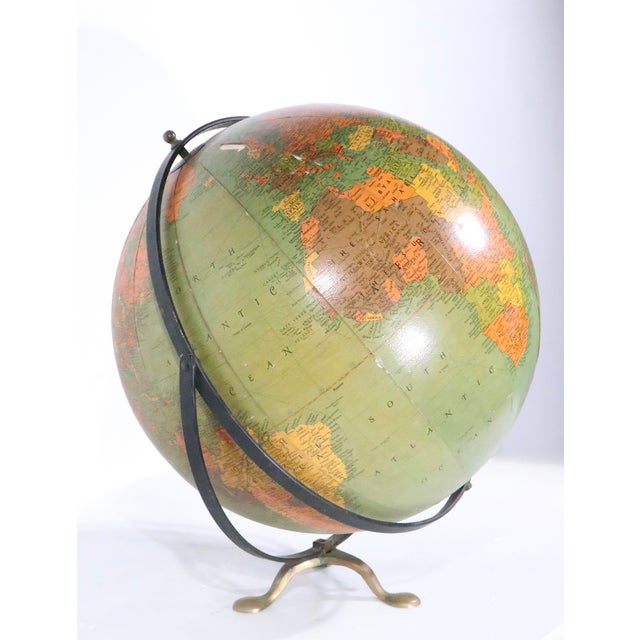 Vintage Replogle Globe on Stand For Sale - Image 12 of 18