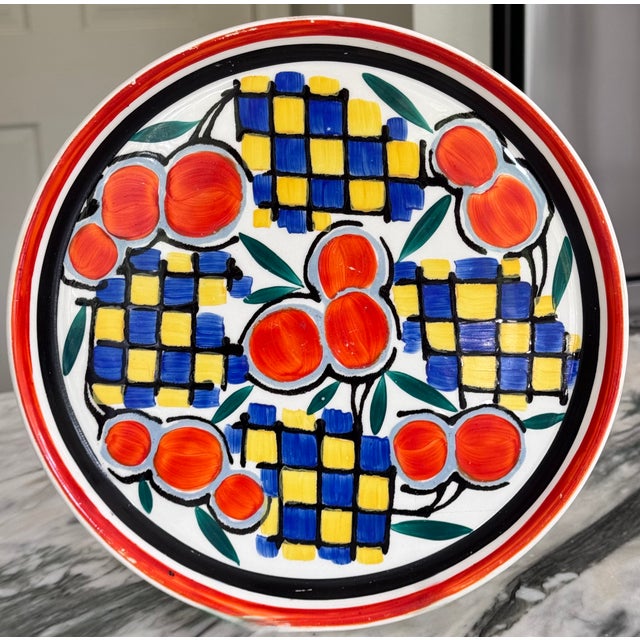 Ceramic Art Deco Era Ditmar Urbach Decorative Platter For Sale - Image 7 of 7
