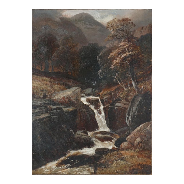 19th Century Original Oil English Landscape -- Kentmere, Lake District by Clarence Henry Roe For Sale