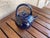 Japanese Vintage Blue Glazed Ceramic Stoneware Top Handle Teapot For Sale - Image 3 of 8