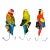 1990s Tropical Parrot Resin Wall Hooks – Set of 3 – Whimsical / Maximalist For Sale