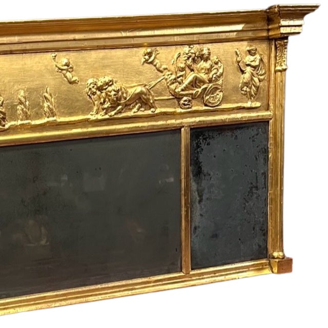 Neoclassical Early Nineteenth Century Gilt Classical Mirror Circa 1820 For Sale - Image 3 of 5