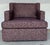Original retail $8910, stylish Revelation Modern Tweedy Bird Purple Finch Unwind Swivel Chairs Pair, circle and chenille...