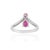 Not Yet Made - Made To Order 1.03 Ct Pear Ruby & Diamond Cocktail Ring in 925 Sterling Silver, Size 6 - Everyday Luxe For Sale - Image 5 of 14