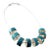 Sterling and Turquoise Retro Style Necklace New Item! For Sale