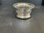 Vintage Reticulated Silver Plate Wood Wine Bottle Coaster For Sale - Image 4 of 8