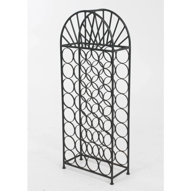 Domed 32 Bottle Iron Wine Rack Attributed to Arthur Umanoff Shaver Howard Unmarked For Sale - Image 13 of 13