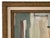 Contemporary “Matcha" Abstract Art in Antique Frame, Transitional Living Room Art by JTS For Sale - Image 3 of 10