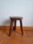 1970s Brutalist Stool in Wood, 1960s For Sale - Image 5 of 11