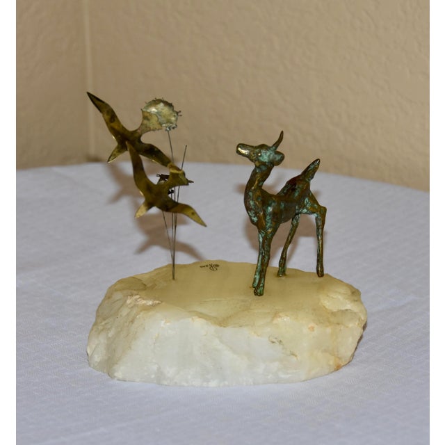 Bronze Ross Brutalist Bronze Deer Fawn Figurine For Sale - Image 8 of 8