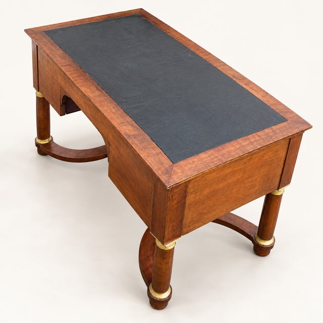 Empire Mahogany Flat Desk, 1890s For Sale - Image 6 of 10