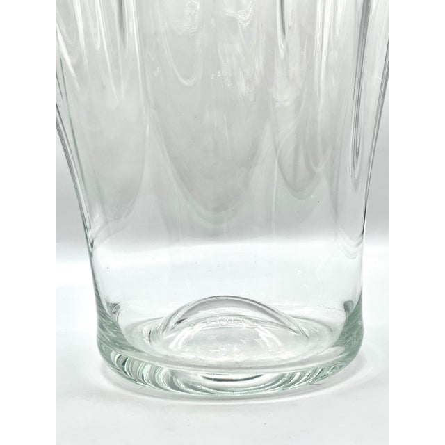 Monumental Scandinavian Clear Glass Floor Vase attributed to Holmegaard, 1970s For Sale - Image 16 of 18