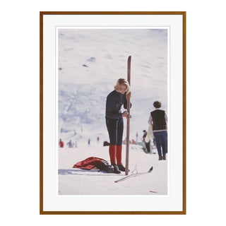 Verbier Skier 1964 by Slim Aarons Framed C Print For Sale