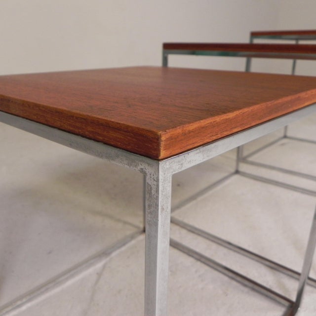 Mid-Century Modern Vintage Nesting Tables, 1960s, Set of 3 For Sale - Image 3 of 18