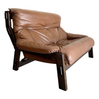 1970s Gerard Van Den Berg for Montis Attrb Dutch Brutalist Leather Sofa For Sale