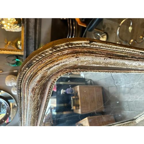 Large Antique French Louis Philippe Gold Gilt Mirror, 1850 For Sale - Image 6 of 18